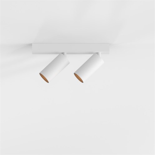 Modular+Nyto Surface Adjustable 40 Square 2x LED 2x6/8.8W 588/795lm 350/500mA 3000K CRI>90 31°, lae-/seinavalgusti, valge, liiteseadmeta